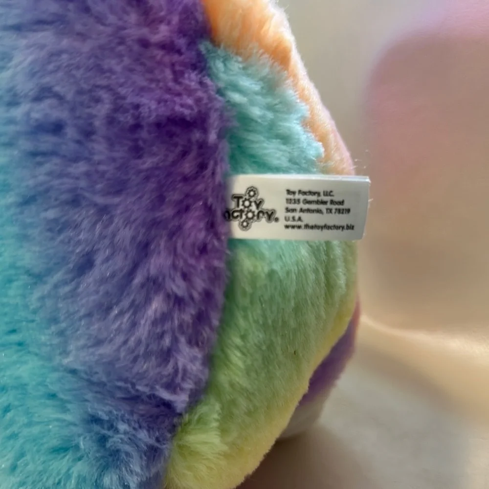 Pink and Orange Stuffed Animal Toy